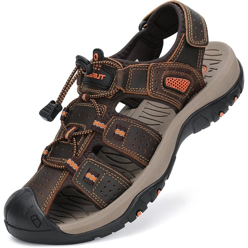 〽️Men's Hiking Sandals Dark Brown Outdoor Athletic Walking Casual Sports Shoes